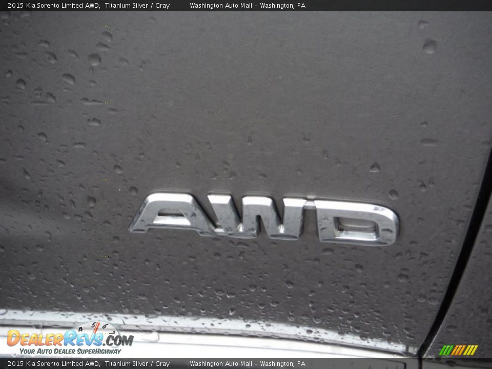 2015 Kia Sorento Limited AWD Titanium Silver / Gray Photo #4