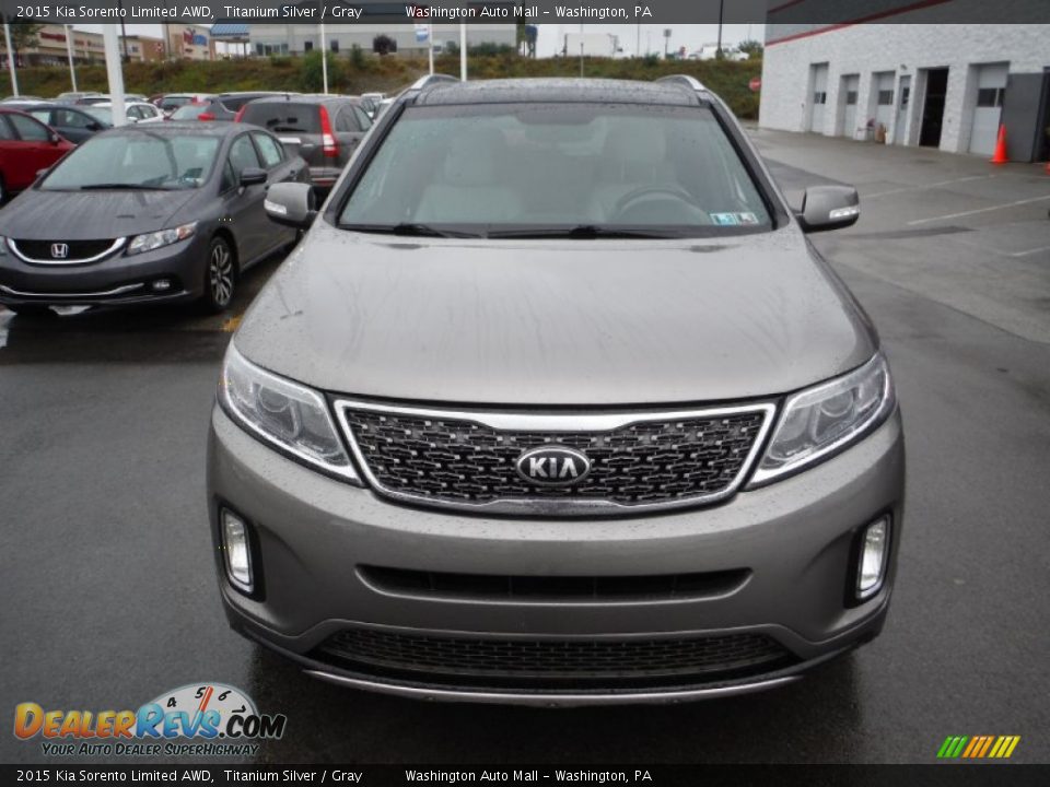 2015 Kia Sorento Limited AWD Titanium Silver / Gray Photo #5
