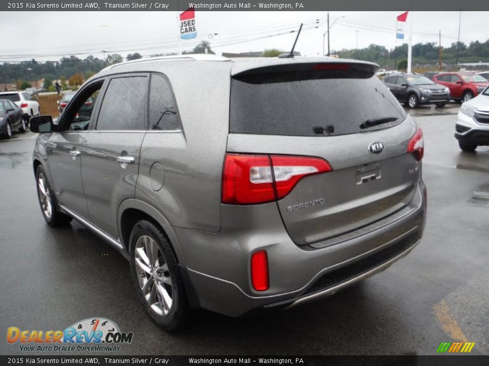 2015 Kia Sorento Limited AWD Titanium Silver / Gray Photo #8