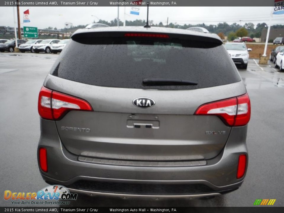 2015 Kia Sorento Limited AWD Titanium Silver / Gray Photo #9