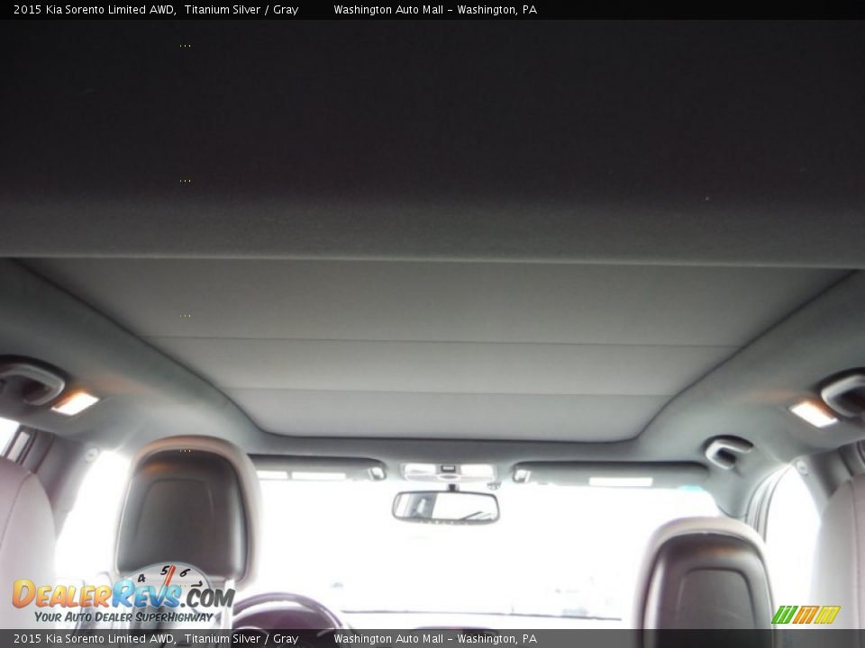 2015 Kia Sorento Limited AWD Titanium Silver / Gray Photo #10