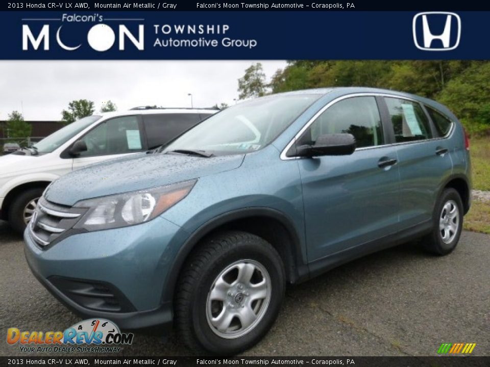 2013 Honda CR-V LX AWD Mountain Air Metallic / Gray Photo #1