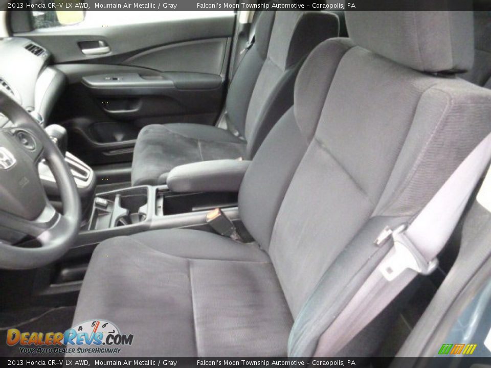 2013 Honda CR-V LX AWD Mountain Air Metallic / Gray Photo #2