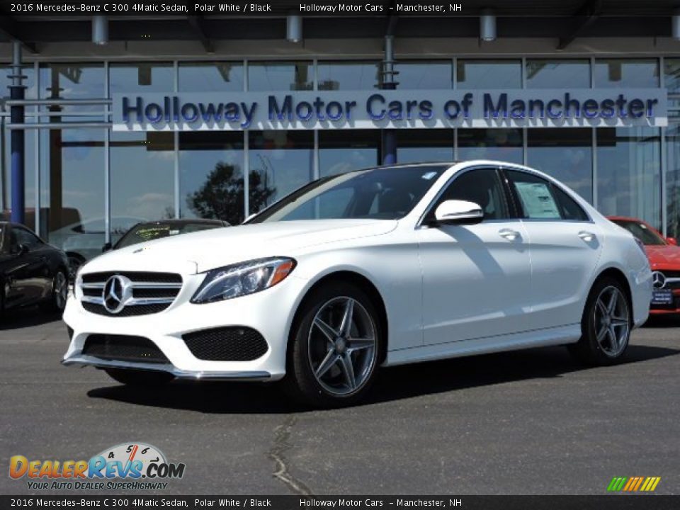 2016 Mercedes-Benz C 300 4Matic Sedan Polar White / Black Photo #1