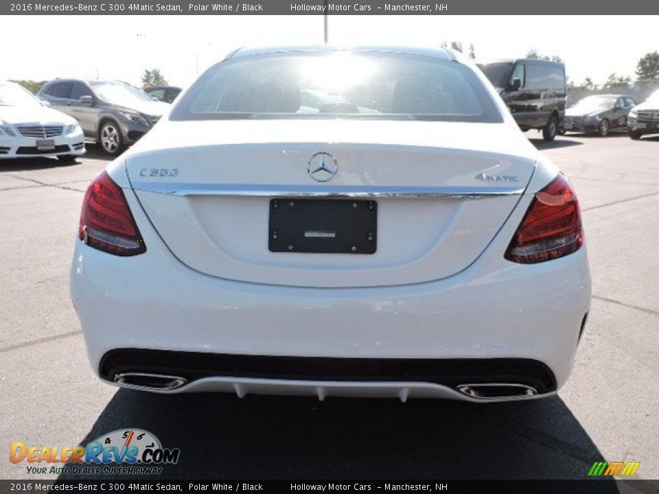 2016 Mercedes-Benz C 300 4Matic Sedan Polar White / Black Photo #4