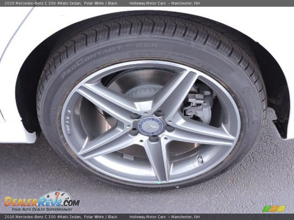 2016 Mercedes-Benz C 300 4Matic Sedan Polar White / Black Photo #5