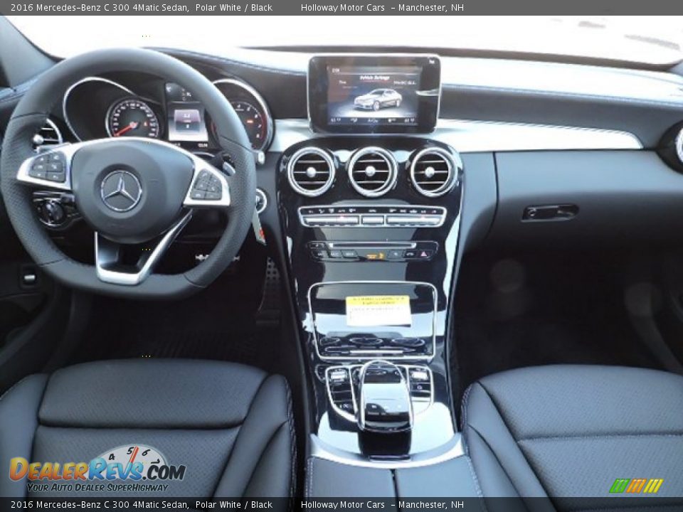 2016 Mercedes-Benz C 300 4Matic Sedan Polar White / Black Photo #6