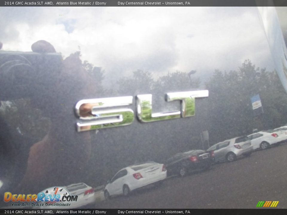 2014 GMC Acadia SLT AWD Atlantis Blue Metallic / Ebony Photo #4