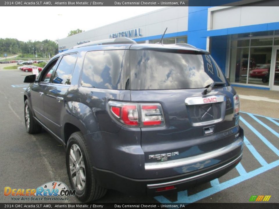 2014 GMC Acadia SLT AWD Atlantis Blue Metallic / Ebony Photo #5