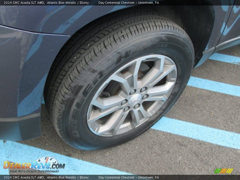 2014 GMC Acadia SLT AWD Atlantis Blue Metallic / Ebony Photo #12