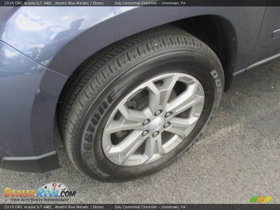 2014 GMC Acadia SLT AWD Atlantis Blue Metallic / Ebony Photo #18