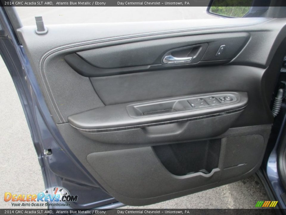 2014 GMC Acadia SLT AWD Atlantis Blue Metallic / Ebony Photo #19