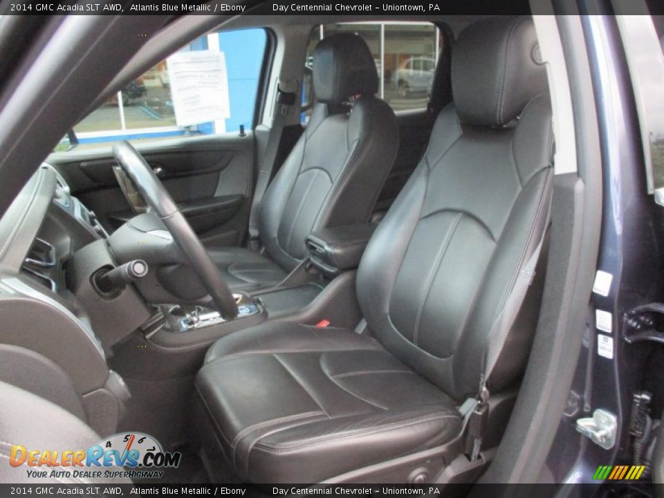 2014 GMC Acadia SLT AWD Atlantis Blue Metallic / Ebony Photo #20