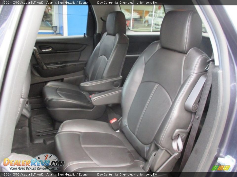 2014 GMC Acadia SLT AWD Atlantis Blue Metallic / Ebony Photo #21