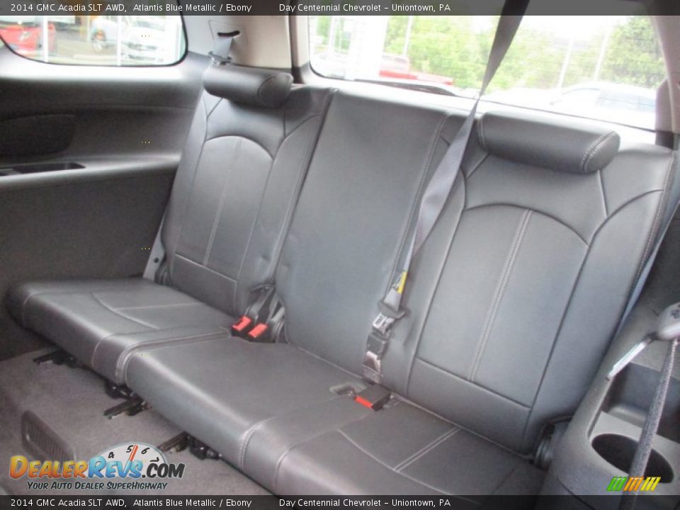 2014 GMC Acadia SLT AWD Atlantis Blue Metallic / Ebony Photo #22