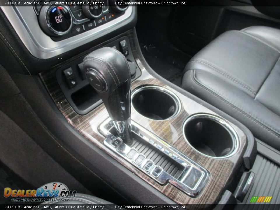 2014 GMC Acadia SLT AWD Atlantis Blue Metallic / Ebony Photo #24