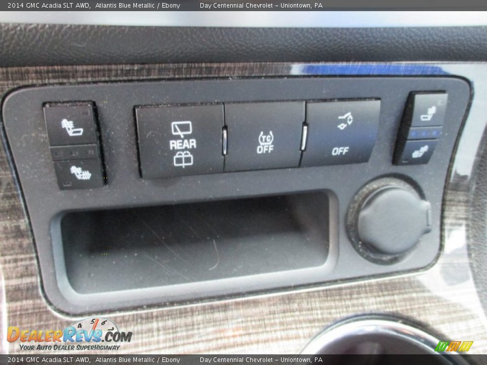 2014 GMC Acadia SLT AWD Atlantis Blue Metallic / Ebony Photo #30