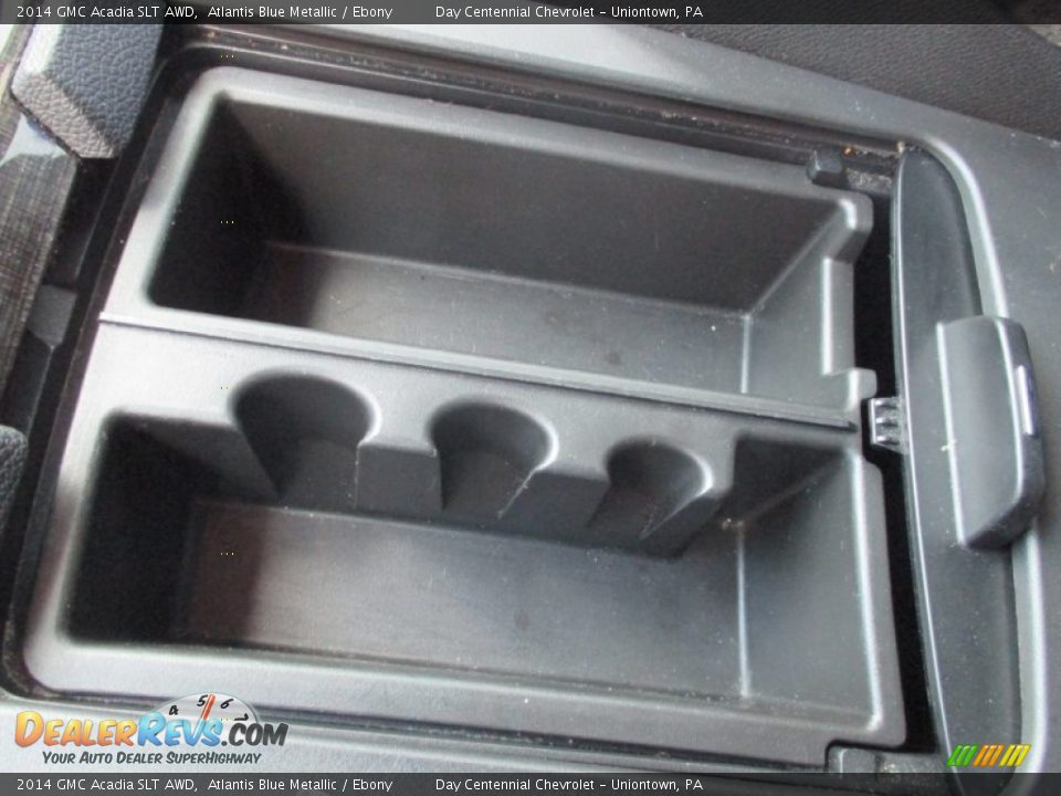 2014 GMC Acadia SLT AWD Atlantis Blue Metallic / Ebony Photo #36