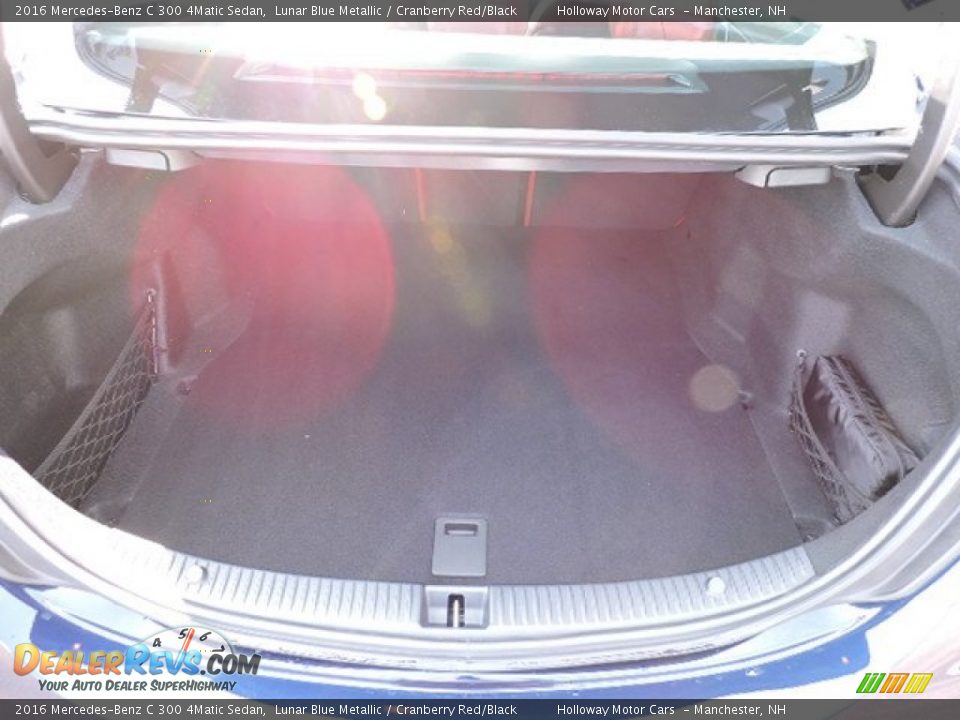 2016 Mercedes-Benz C 300 4Matic Sedan Lunar Blue Metallic / Cranberry Red/Black Photo #4