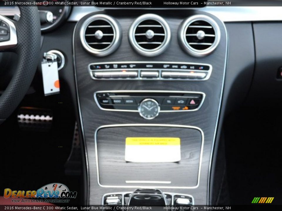 2016 Mercedes-Benz C 300 4Matic Sedan Lunar Blue Metallic / Cranberry Red/Black Photo #11