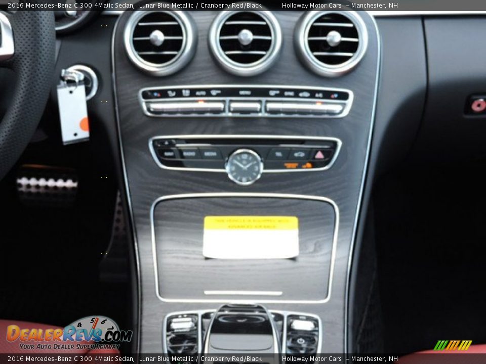 2016 Mercedes-Benz C 300 4Matic Sedan Lunar Blue Metallic / Cranberry Red/Black Photo #12
