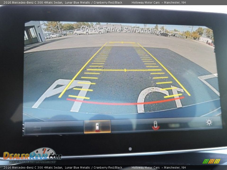 2016 Mercedes-Benz C 300 4Matic Sedan Lunar Blue Metallic / Cranberry Red/Black Photo #14