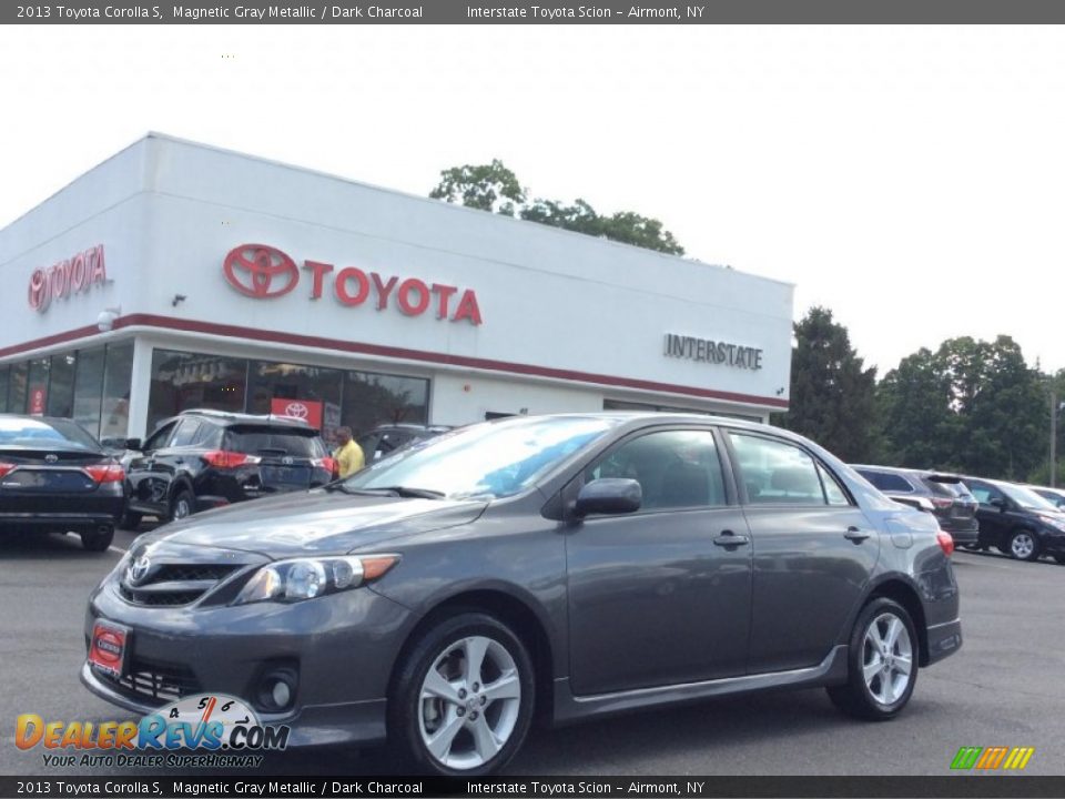 2013 Toyota Corolla S Magnetic Gray Metallic / Dark Charcoal Photo #1