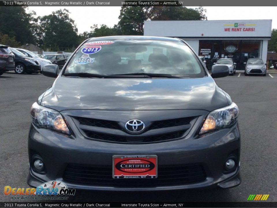 2013 Toyota Corolla S Magnetic Gray Metallic / Dark Charcoal Photo #2