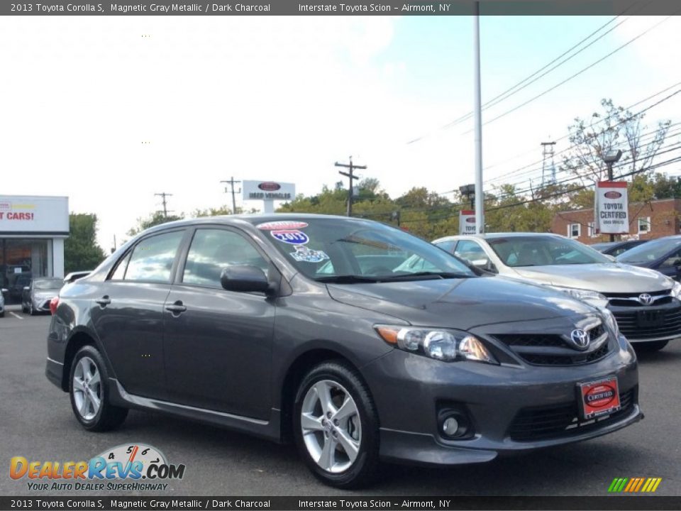 2013 Toyota Corolla S Magnetic Gray Metallic / Dark Charcoal Photo #3
