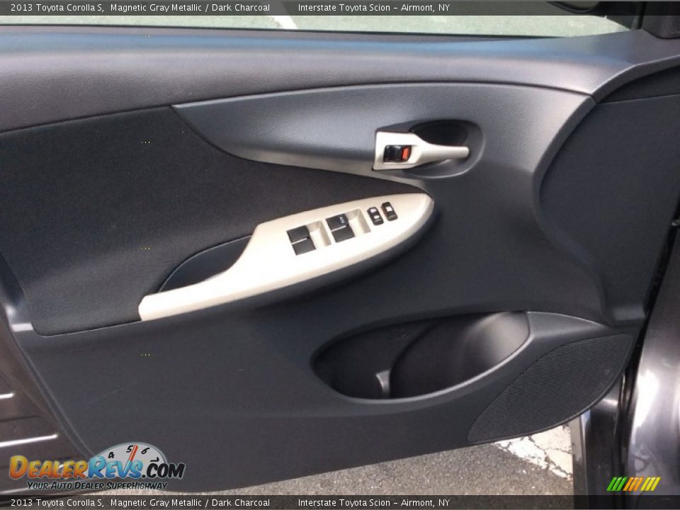 2013 Toyota Corolla S Magnetic Gray Metallic / Dark Charcoal Photo #7