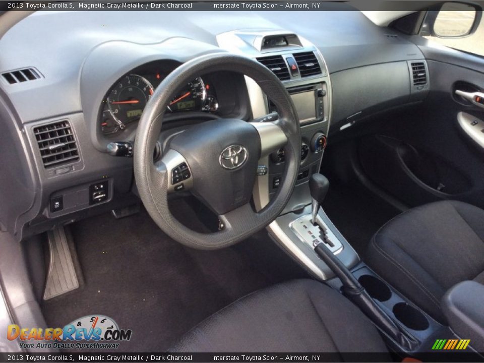 2013 Toyota Corolla S Magnetic Gray Metallic / Dark Charcoal Photo #9