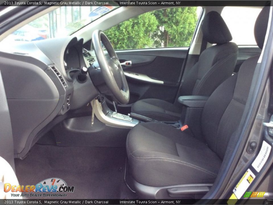2013 Toyota Corolla S Magnetic Gray Metallic / Dark Charcoal Photo #10
