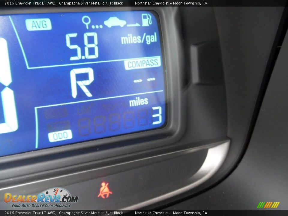 2016 Chevrolet Trax LT AWD Champagne Silver Metallic / Jet Black Photo #20