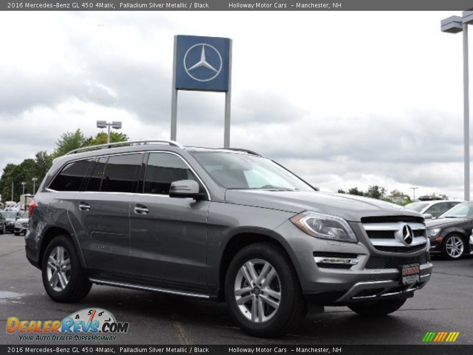 2016 Mercedes-Benz GL 450 4Matic Palladium Silver Metallic / Black Photo #3