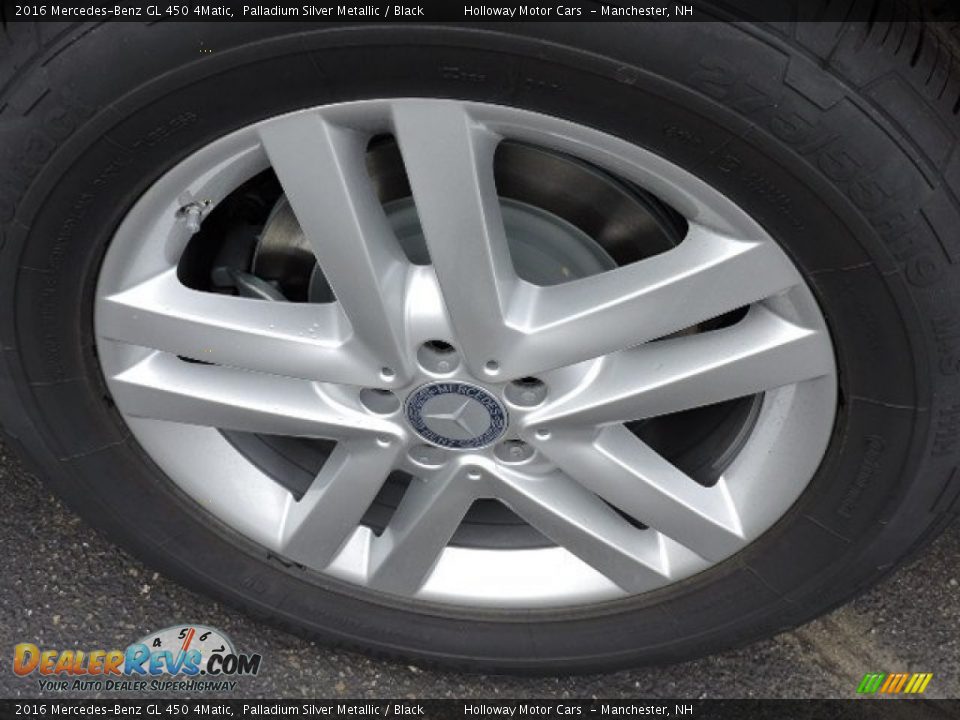 2016 Mercedes-Benz GL 450 4Matic Palladium Silver Metallic / Black Photo #5