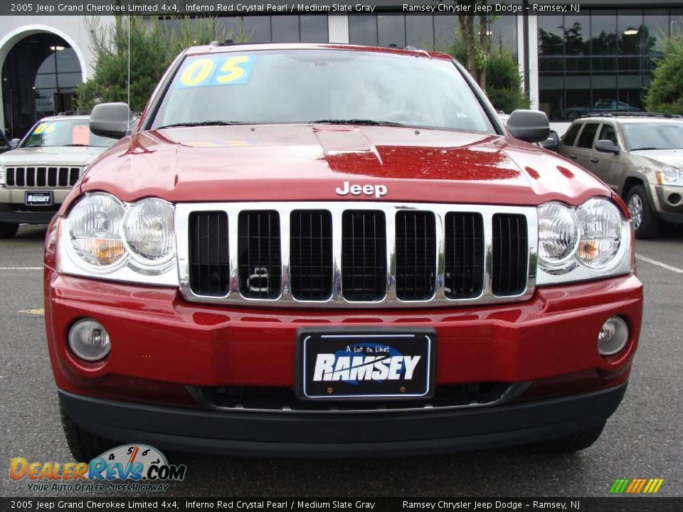 2005 Jeep Grand Cherokee Limited 4x4 Inferno Red Crystal Pearl / Medium Slate Gray Photo #2