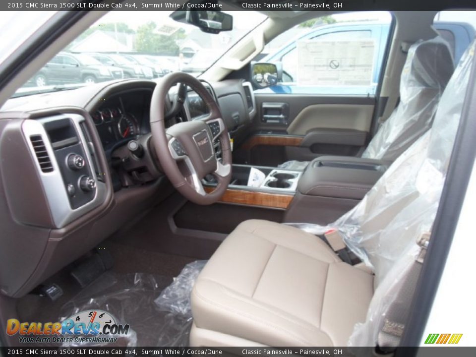Cocoa Dune Interior 2015 Gmc Sierra 1500 Slt Double Cab