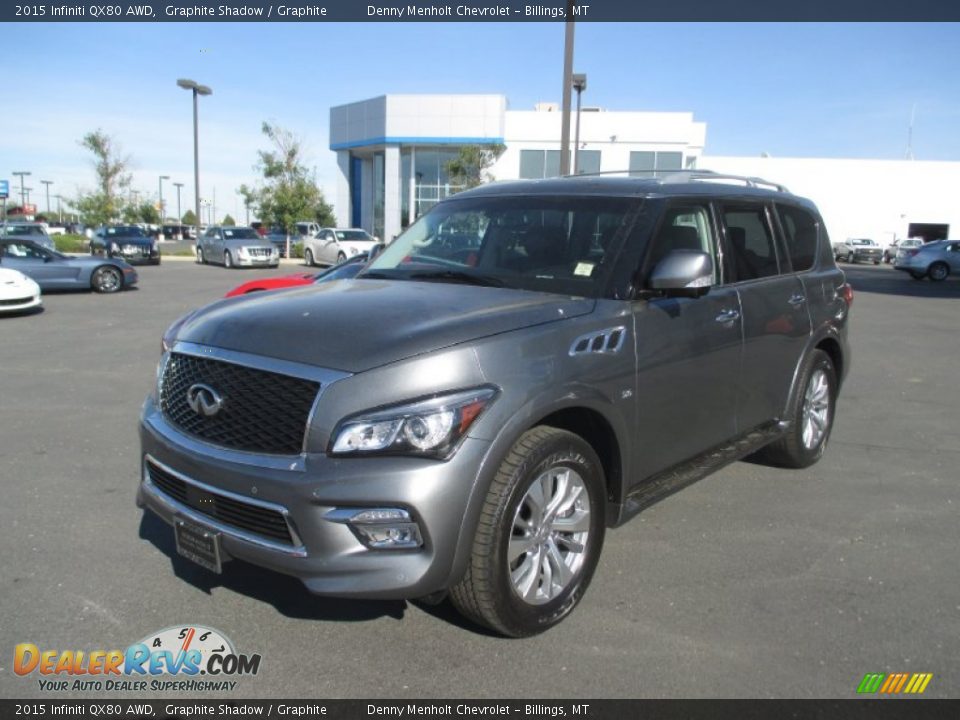 Front 3/4 View of 2015 Infiniti QX80 AWD Photo #2