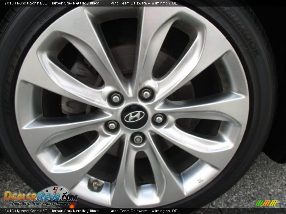 2013 Hyundai Sonata SE Harbor Gray Metallic / Black Photo #36