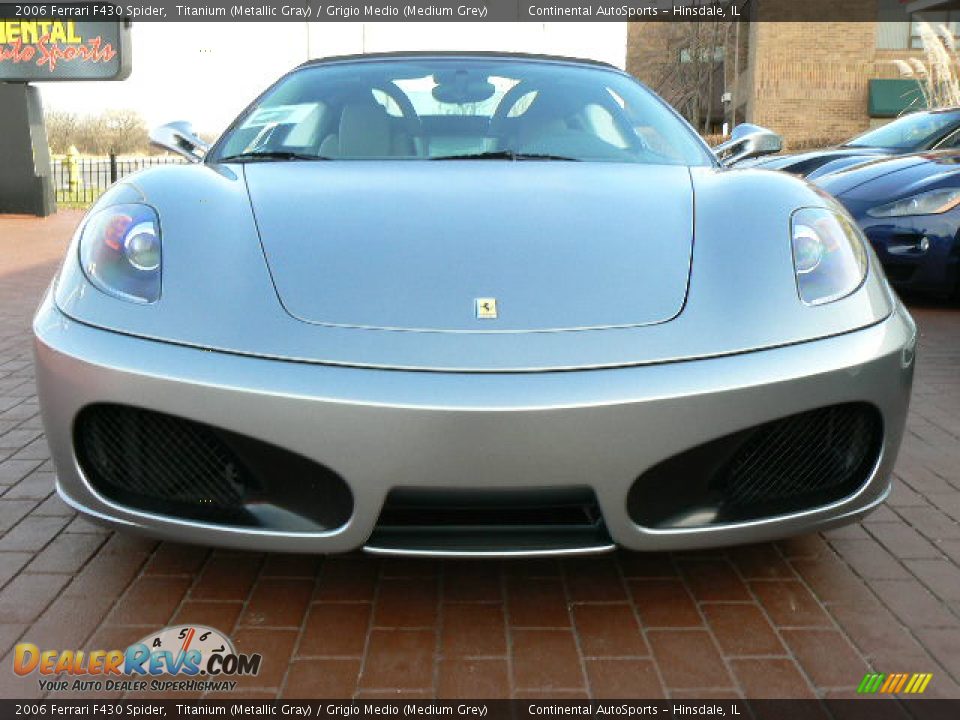 2006 Ferrari F430 Spider Titanium (Metallic Gray) / Grigio Medio (Medium Grey) Photo #6