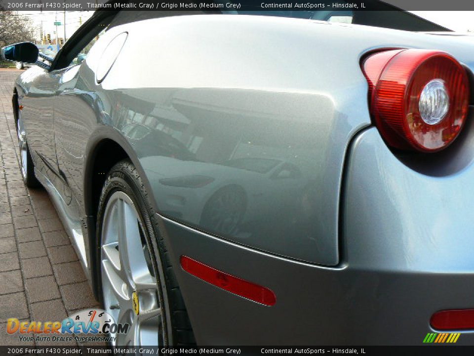 2006 Ferrari F430 Spider Titanium (Metallic Gray) / Grigio Medio (Medium Grey) Photo #8