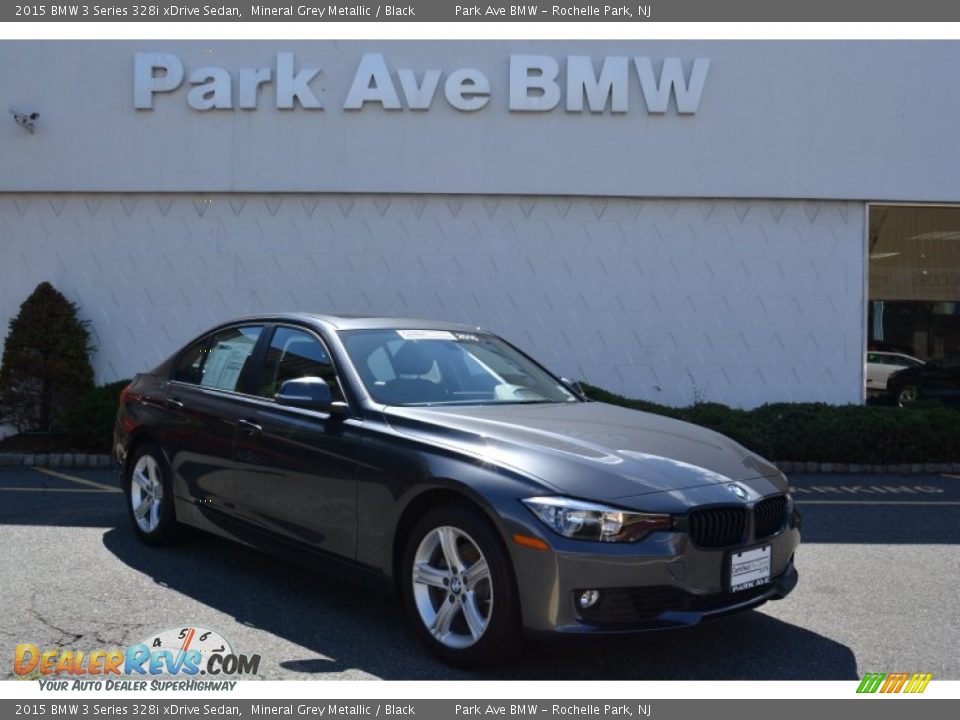 2015 BMW 3 Series 328i xDrive Sedan Mineral Grey Metallic / Black Photo #1