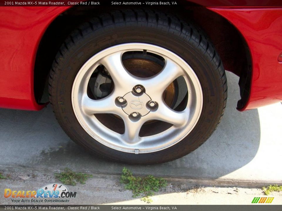 2001 Mazda MX-5 Miata Roadster Classic Red / Black Photo #12