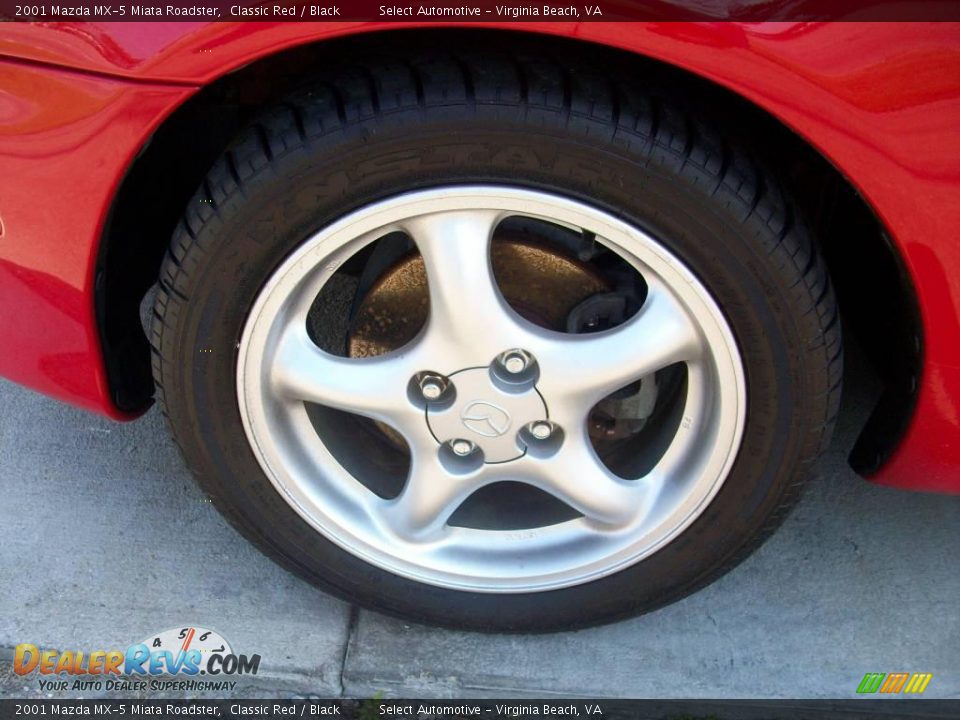 2001 Mazda MX-5 Miata Roadster Classic Red / Black Photo #13