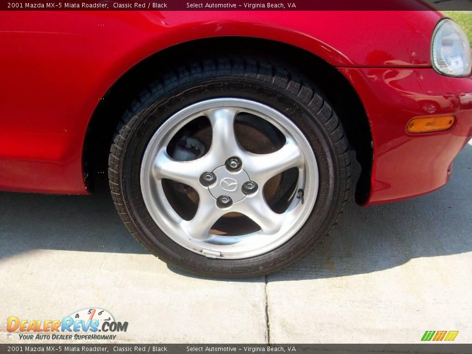 2001 Mazda MX-5 Miata Roadster Classic Red / Black Photo #14