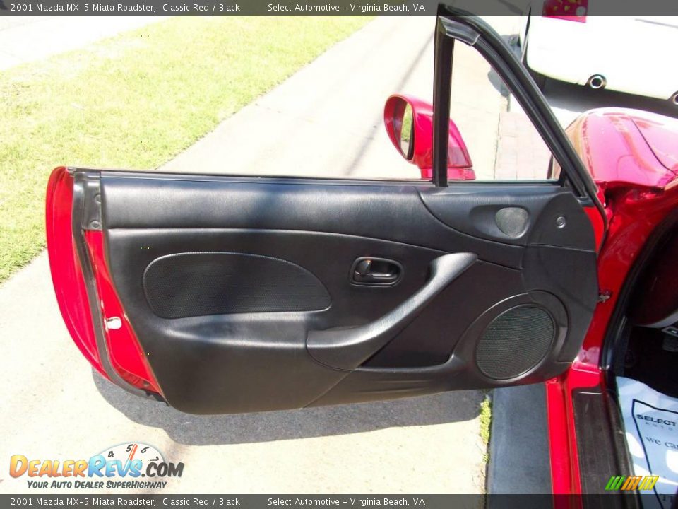 2001 Mazda MX-5 Miata Roadster Classic Red / Black Photo #22