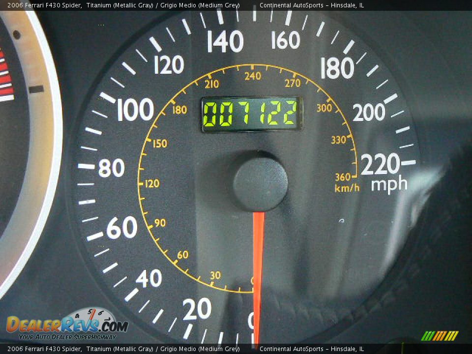 2006 Ferrari F430 Spider Titanium (Metallic Gray) / Grigio Medio (Medium Grey) Photo #13