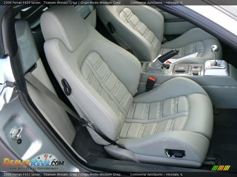 2006 Ferrari F430 Spider Titanium (Metallic Gray) / Grigio Medio (Medium Grey) Photo #14