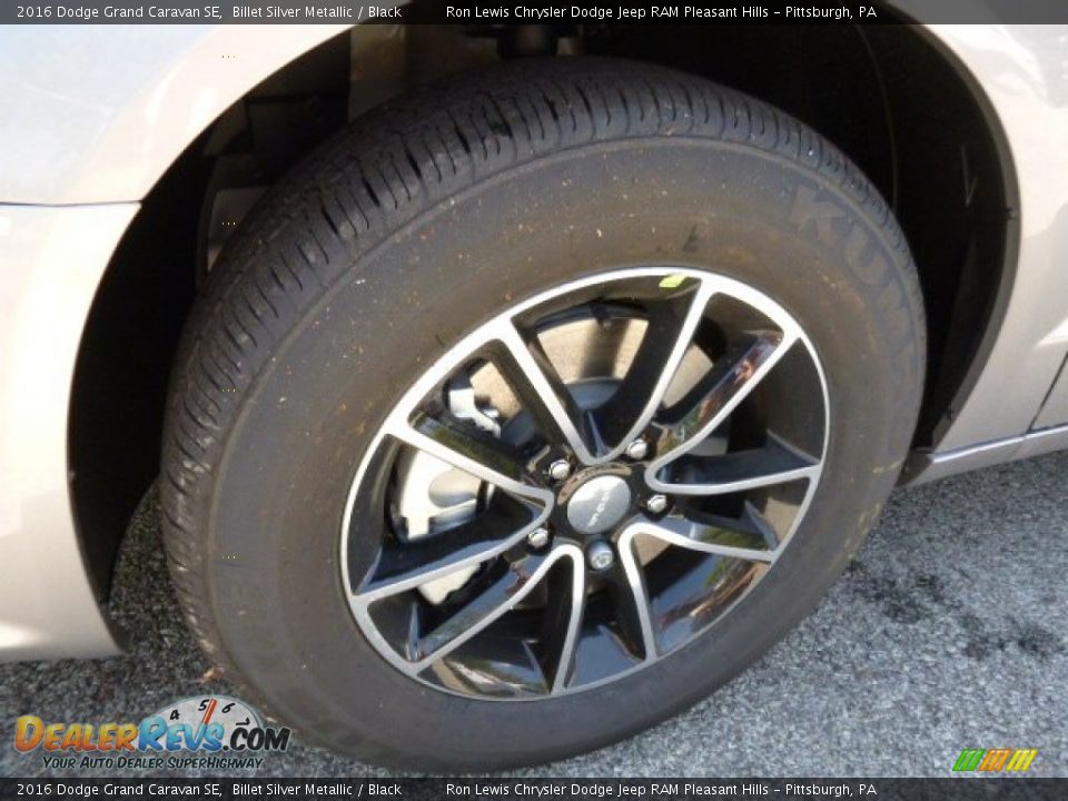 2016 Dodge Grand Caravan SE Billet Silver Metallic / Black Photo #9