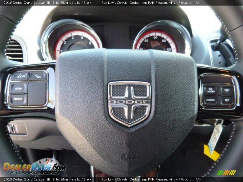 2016 Dodge Grand Caravan SE Billet Silver Metallic / Black Photo #16